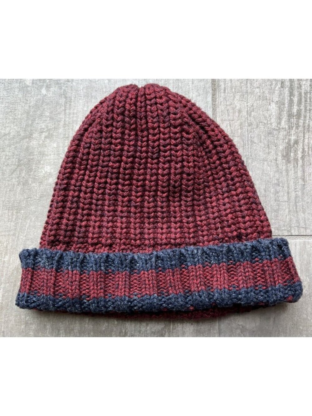 BabyGap Gap Maroon Knit Winter Hat Boy's Size M/L 4-5 Years NEW 21cm Beanie Cozy
